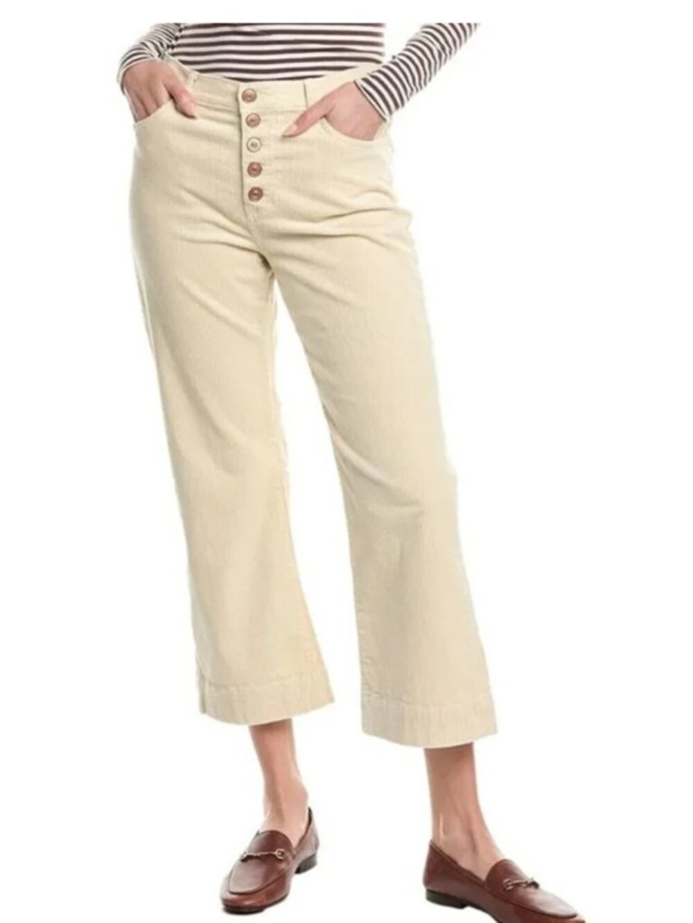 EUC CAbi Palm Beach Corduroy Crop, sz 10